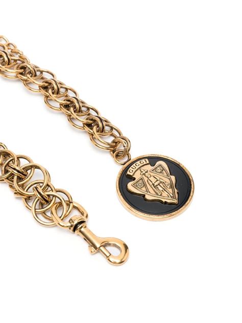 gucci chain with lock charm